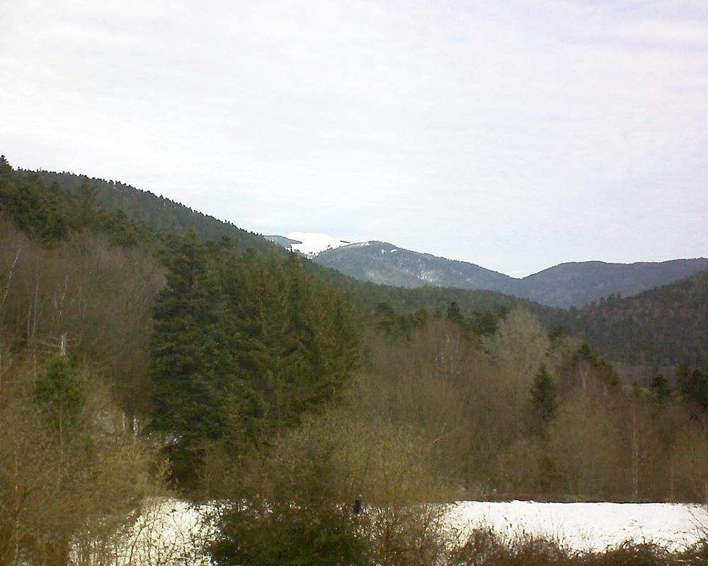 Le petit ballon vu depuis le Domaine Langmatt à Murbach le 12.03.2019 à 09:45 Le petit ballon (Alsace, Vosges) le 12.03.2019 à 09:45