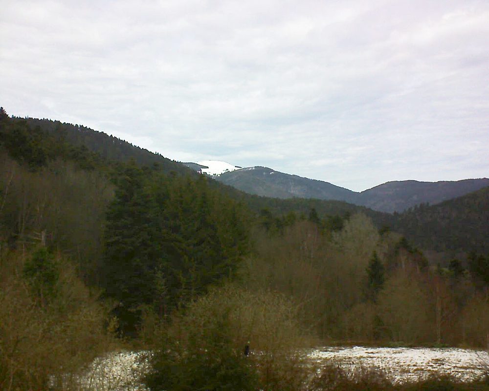 Le petit ballon vu depuis le Domaine Langmatt à Murbach le 12.03.2019 à 12:45 Le petit ballon (Alsace, Vosges) le 12.03.2019 à 12:45