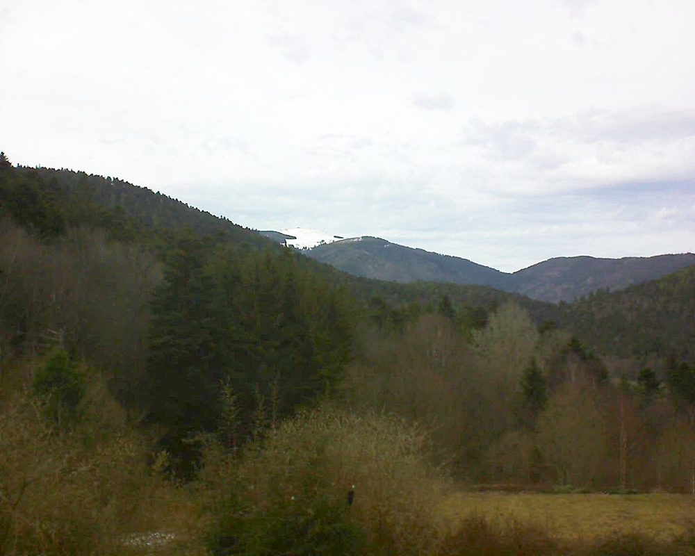 Le petit ballon vu depuis le Domaine Langmatt à Murbach le 12.03.2019 à 16:30 Le petit ballon (Alsace, Vosges) le 12.03.2019 à 16:30