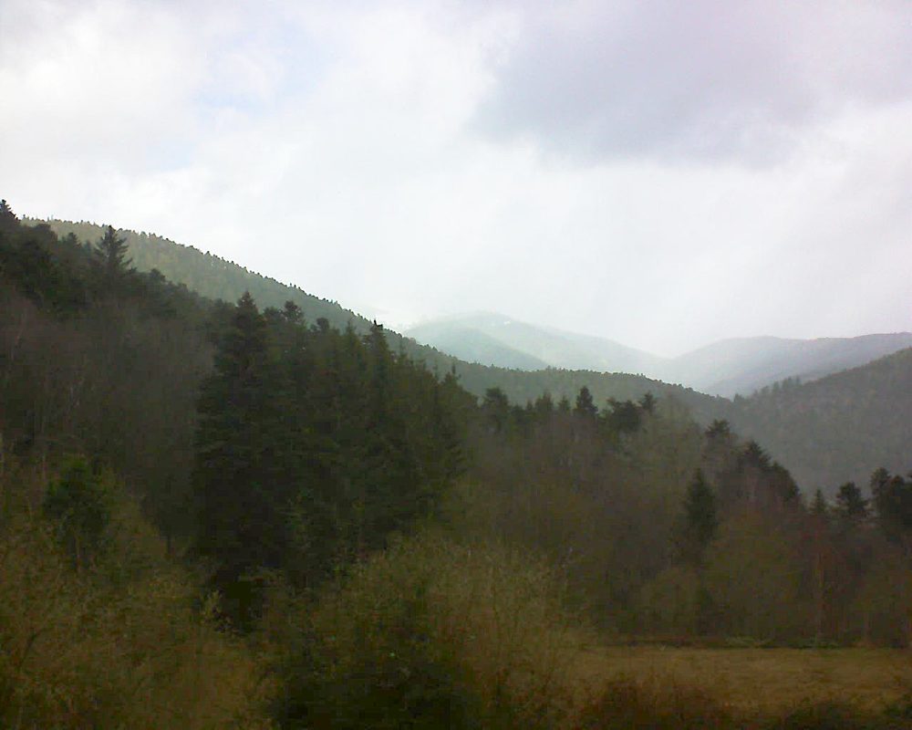 Le petit ballon vu depuis le Domaine Langmatt à Murbach le 13.03.2019 à 11:00 Le petit ballon (Alsace, Vosges) le 13.03.2019 à 11:00