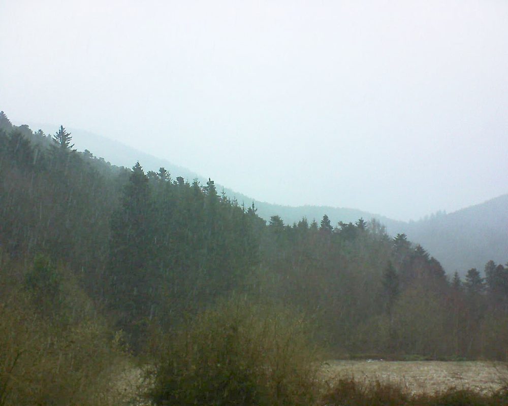 Le petit ballon vu depuis le Domaine Langmatt à Murbach le 14.03.2019 à 07:45 Le petit ballon (Alsace, Vosges) le 14.03.2019 à 07:45