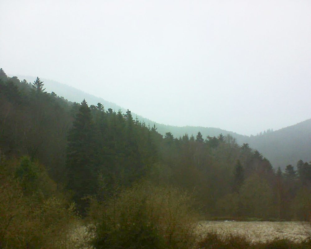Le petit ballon vu depuis le Domaine Langmatt à Murbach le 14.03.2019 à 08:00 Le petit ballon (Alsace, Vosges) le 14.03.2019 à 08:00