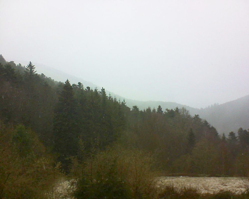 Le petit ballon vu depuis le Domaine Langmatt à Murbach le 14.03.2019 à 10:45 Le petit ballon (Alsace, Vosges) le 14.03.2019 à 10:45
