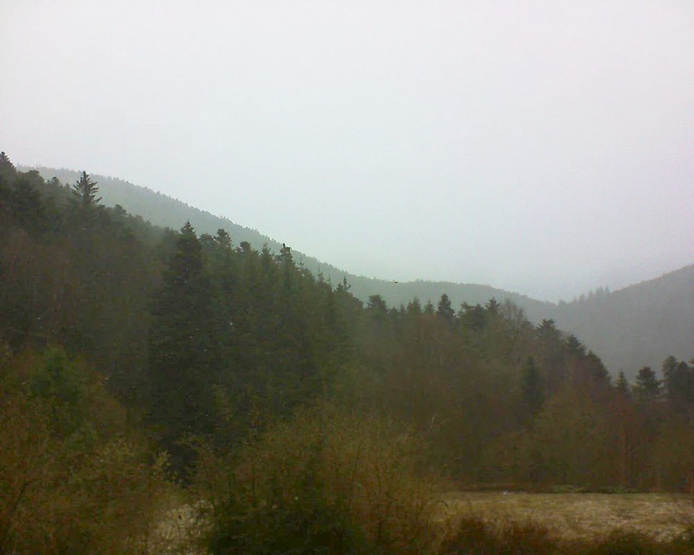 Le petit ballon vu depuis le Domaine Langmatt à Murbach le 14.03.2019 à 12:45 Le petit ballon (Alsace, Vosges) le 14.03.2019 à 12:45