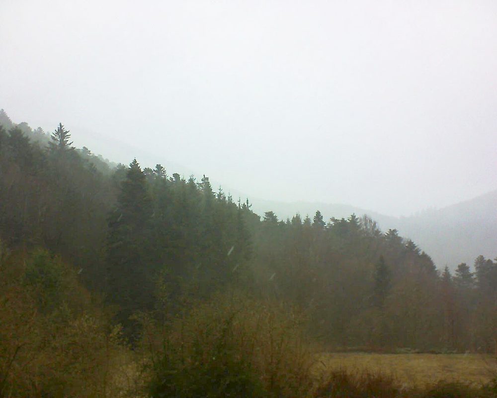 Le petit ballon vu depuis le Domaine Langmatt à Murbach le 14.03.2019 à 14:15 Le petit ballon (Alsace, Vosges) le 14.03.2019 à 14:15