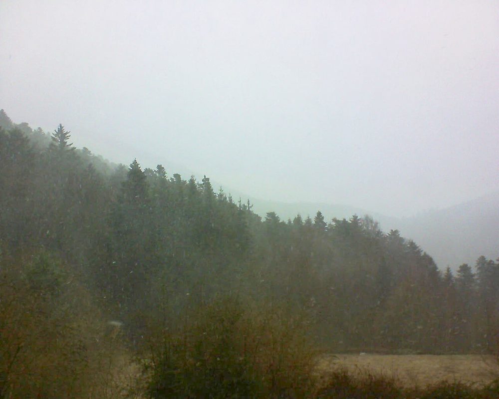 Le petit ballon vu depuis le Domaine Langmatt à Murbach le 14.03.2019 à 14:45 Le petit ballon (Alsace, Vosges) le 14.03.2019 à 14:45
