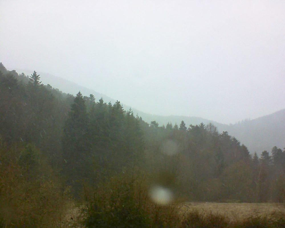 Le petit ballon vu depuis le Domaine Langmatt à Murbach le 14.03.2019 à 16:15 Le petit ballon (Alsace, Vosges) le 14.03.2019 à 16:15