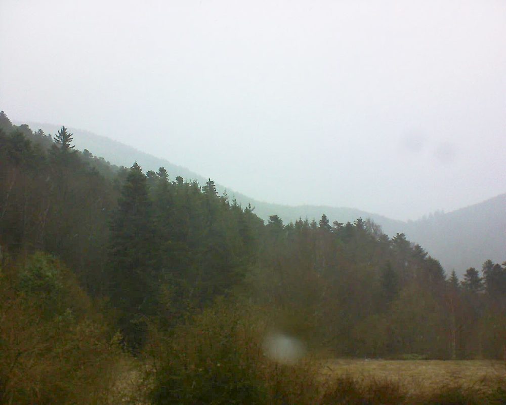 Le petit ballon vu depuis le Domaine Langmatt à Murbach le 14.03.2019 à 16:45 Le petit ballon (Alsace, Vosges) le 14.03.2019 à 16:45