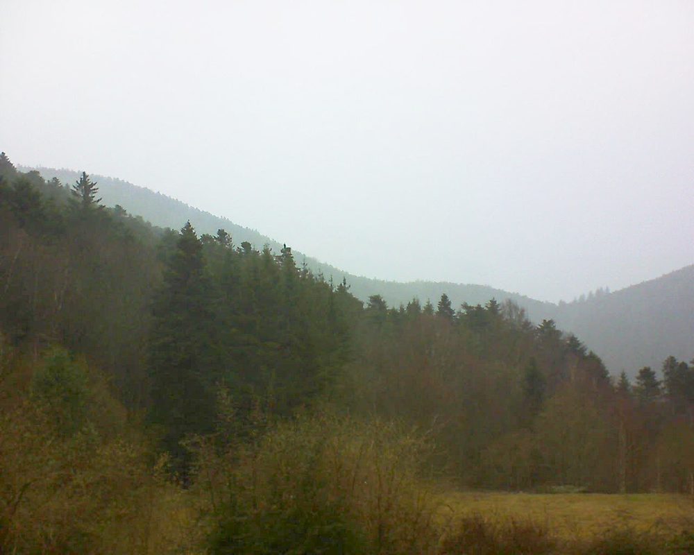 Le petit ballon vu depuis le Domaine Langmatt à Murbach le 15.03.2019 à 08:45 Le petit ballon (Alsace, Vosges) le 15.03.2019 à 08:45