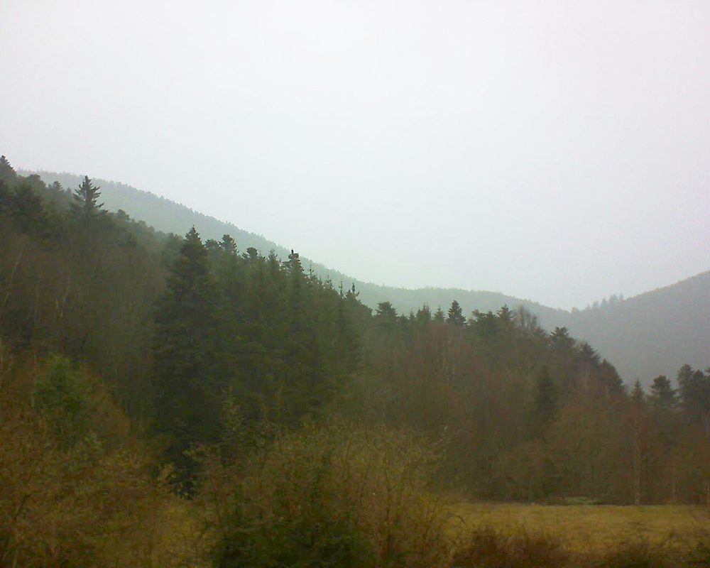 Le petit ballon vu depuis le Domaine Langmatt à Murbach le 15.03.2019 à 14:45 Le petit ballon (Alsace, Vosges) le 15.03.2019 à 14:45