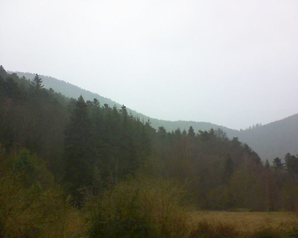 Le petit ballon vu depuis le Domaine Langmatt à Murbach le 15.03.2019 à 16:15 Le petit ballon (Alsace, Vosges) le 15.03.2019 à 16:15
