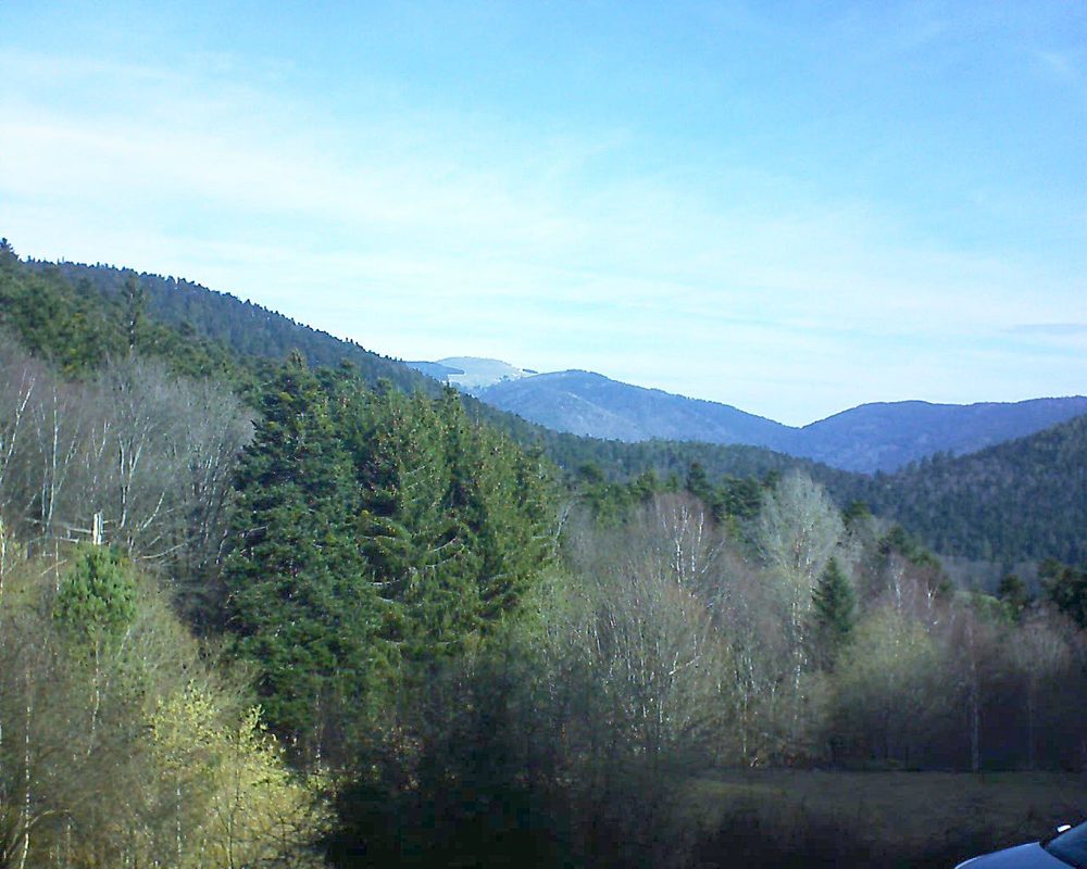 Le petit ballon vu depuis le Domaine Langmatt à Murbach le 17.03.2019 à 09:45 Le petit ballon (Alsace, Vosges) le 17.03.2019 à 09:45
