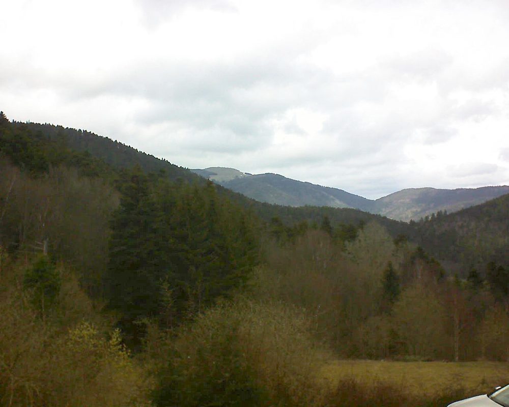 Le petit ballon vu depuis le Domaine Langmatt à Murbach le 17.03.2019 à 12:45 Le petit ballon (Alsace, Vosges) le 17.03.2019 à 12:45