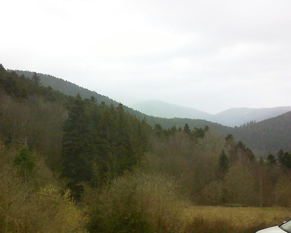 Le petit ballon vu depuis le Domaine Langmatt à Murbach le 17.03.2019 à 13:00 Le petit ballon (Alsace, Vosges) le 17.03.2019 à 13:00