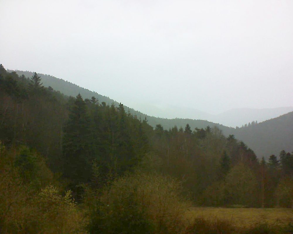 Le petit ballon vu depuis le Domaine Langmatt à Murbach le 17.03.2019 à 13:45 Le petit ballon (Alsace, Vosges) le 17.03.2019 à 13:45