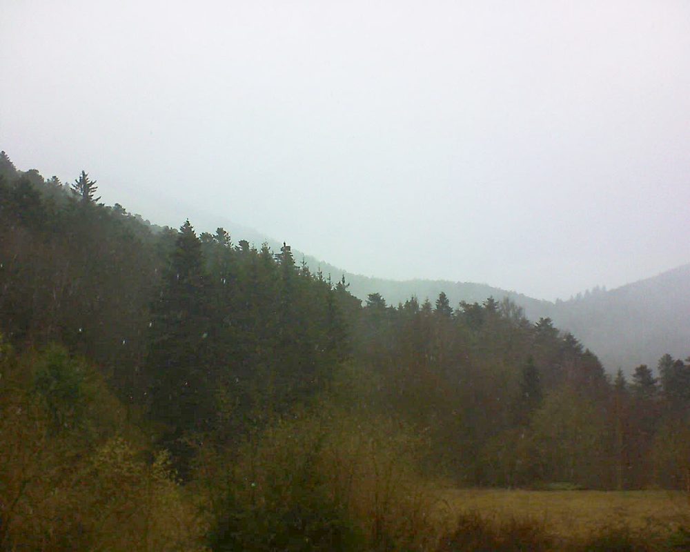 Le petit ballon vu depuis le Domaine Langmatt à Murbach le 17.03.2019 à 15:30 Le petit ballon (Alsace, Vosges) le 17.03.2019 à 15:30