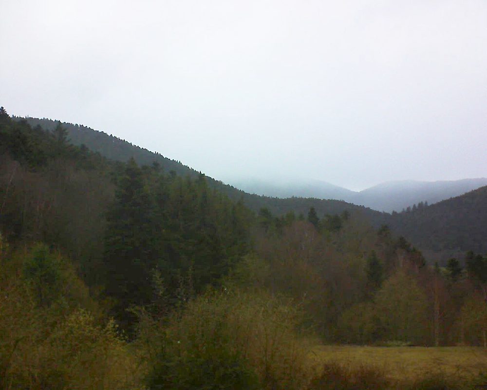 Le petit ballon vu depuis le Domaine Langmatt à Murbach le 17.03.2019 à 17:00 Le petit ballon (Alsace, Vosges) le 17.03.2019 à 17:00