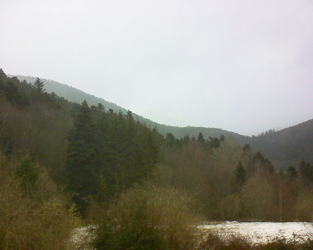 Le petit ballon vu depuis le Domaine Langmatt à Murbach le 18.03.2019 à 11:45 Le petit ballon (Alsace, Vosges) le 18.03.2019 à 11:45