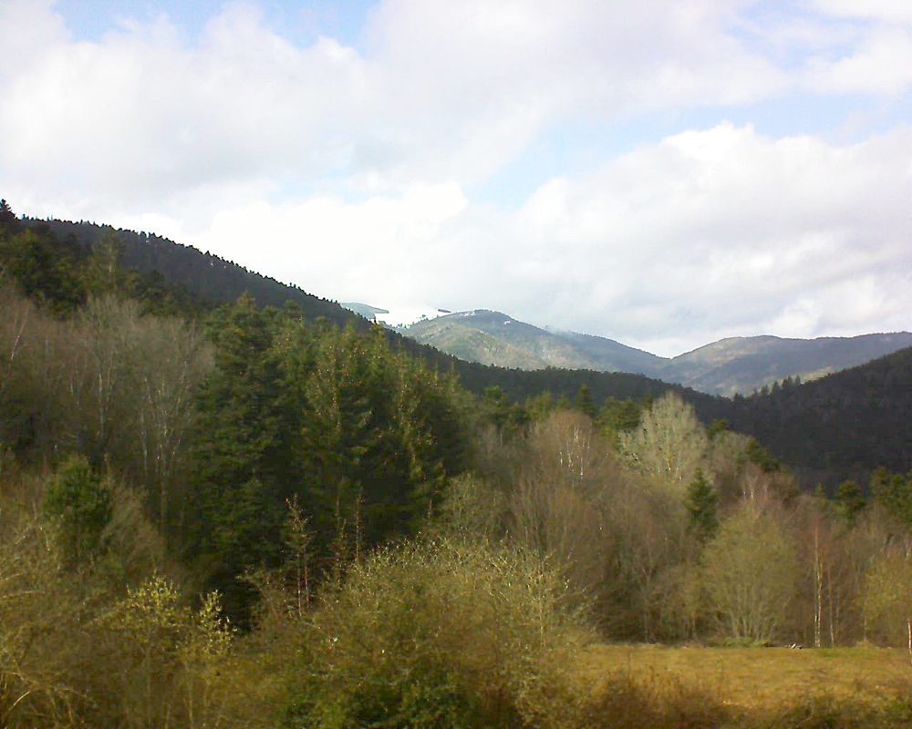 Le petit ballon vu depuis le Domaine Langmatt à Murbach le 18.03.2019 à 15:30 Le petit ballon (Alsace, Vosges) le 18.03.2019 à 15:30