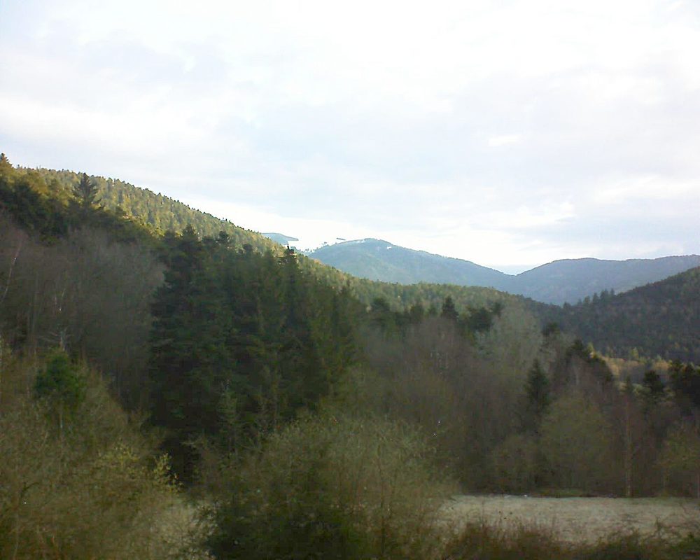 Le petit ballon vu depuis le Domaine Langmatt à Murbach le 19.03.2019 à 07:30 Le petit ballon (Alsace, Vosges) le 19.03.2019 à 07:30
