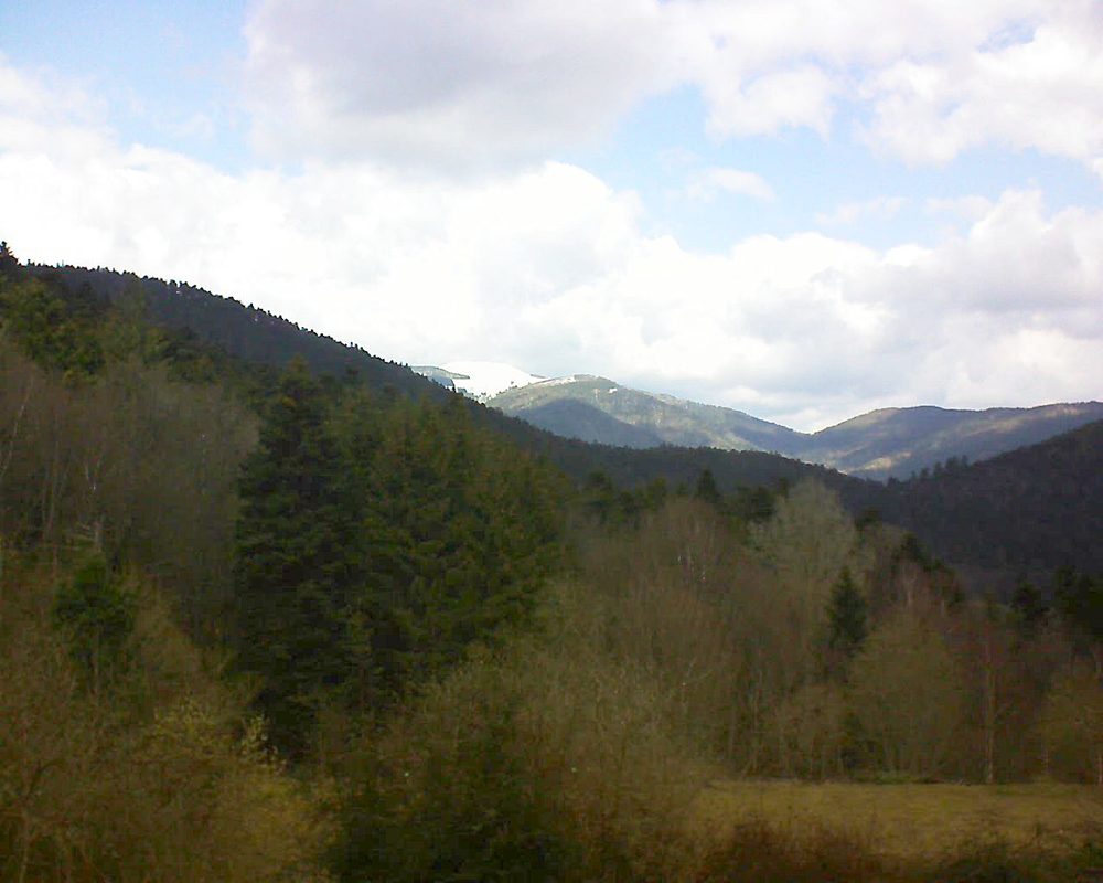 Le petit ballon vu depuis le Domaine Langmatt à Murbach le 19.03.2019 à 12:45 Le petit ballon (Alsace, Vosges) le 19.03.2019 à 12:45