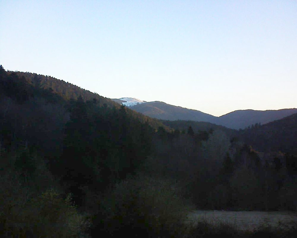 Le petit ballon vu depuis le Domaine Langmatt à Murbach le 20.03.2019 à 06:45 Le petit ballon (Alsace, Vosges) le 20.03.2019 à 06:45