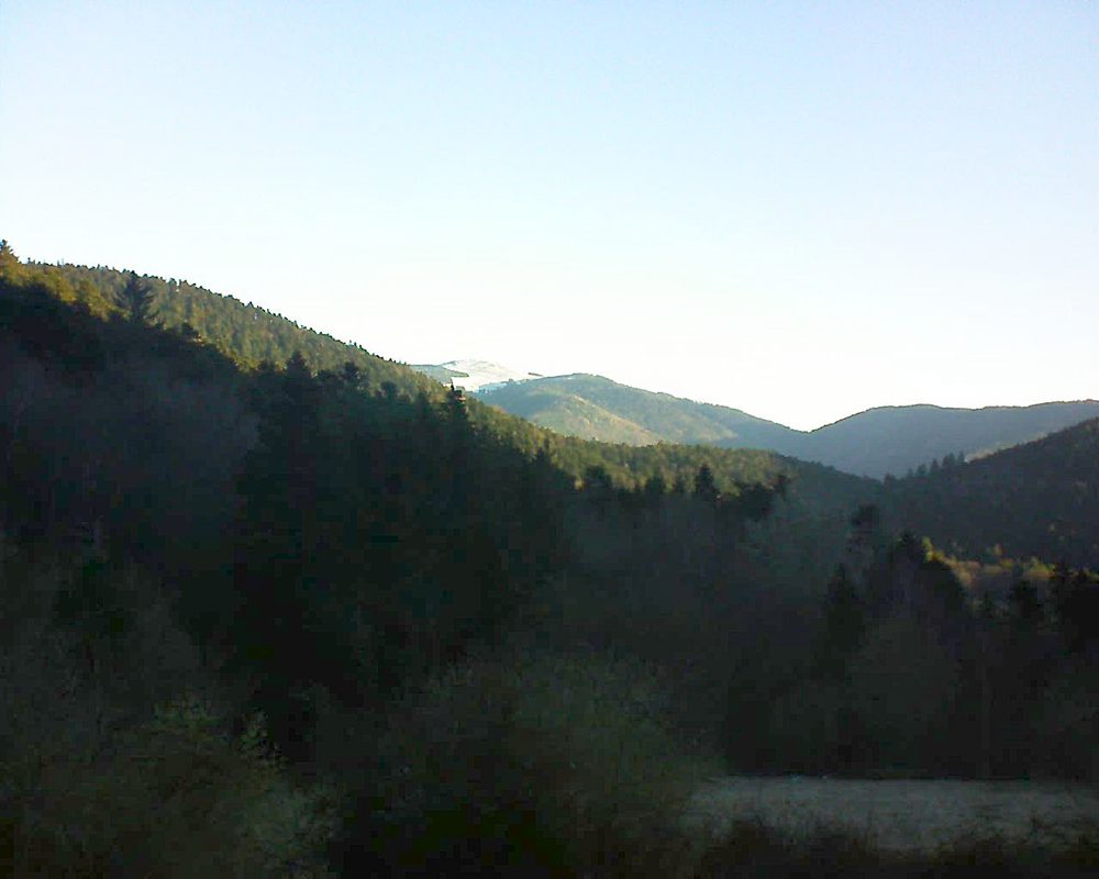 Le petit ballon vu depuis le Domaine Langmatt à Murbach le 20.03.2019 à 07:15 Le petit ballon (Alsace, Vosges) le 20.03.2019 à 07:15