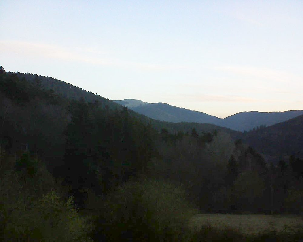 Le petit ballon vu depuis le Domaine Langmatt à Murbach le 21.03.2019 à 06:30 Le petit ballon (Alsace, Vosges) le 21.03.2019 à 06:30