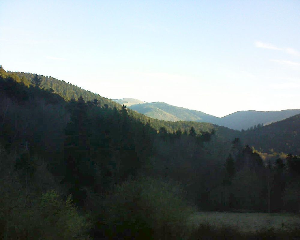 Le petit ballon vu depuis le Domaine Langmatt à Murbach le 21.03.2019 à 07:15 Le petit ballon (Alsace, Vosges) le 21.03.2019 à 07:15