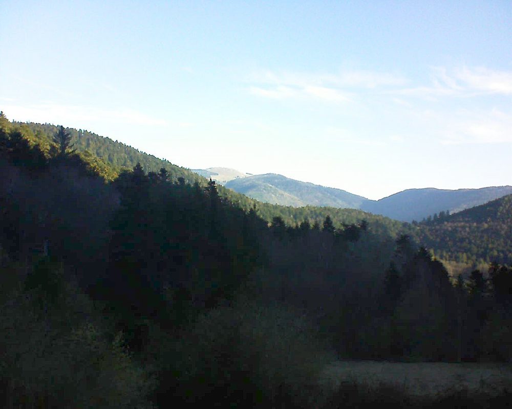 Le petit ballon vu depuis le Domaine Langmatt à Murbach le 21.03.2019 à 08:00 Le petit ballon (Alsace, Vosges) le 21.03.2019 à 08:00