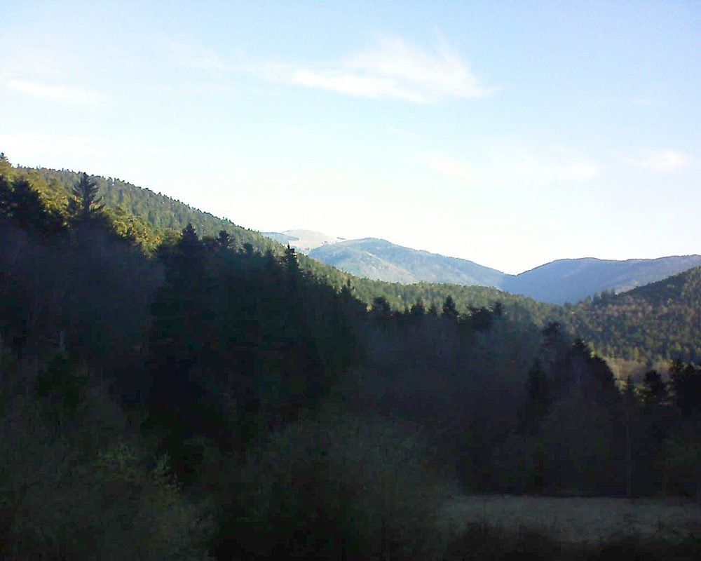 Le petit ballon vu depuis le Domaine Langmatt à Murbach le 21.03.2019 à 08:15 Le petit ballon (Alsace, Vosges) le 21.03.2019 à 08:15
