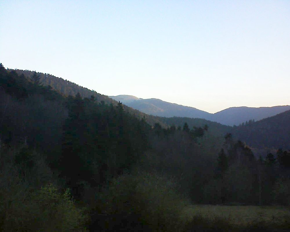 Le petit ballon vu depuis le Domaine Langmatt à Murbach le 22.03.2019 à 06:45 Le petit ballon (Alsace, Vosges) le 22.03.2019 à 06:45