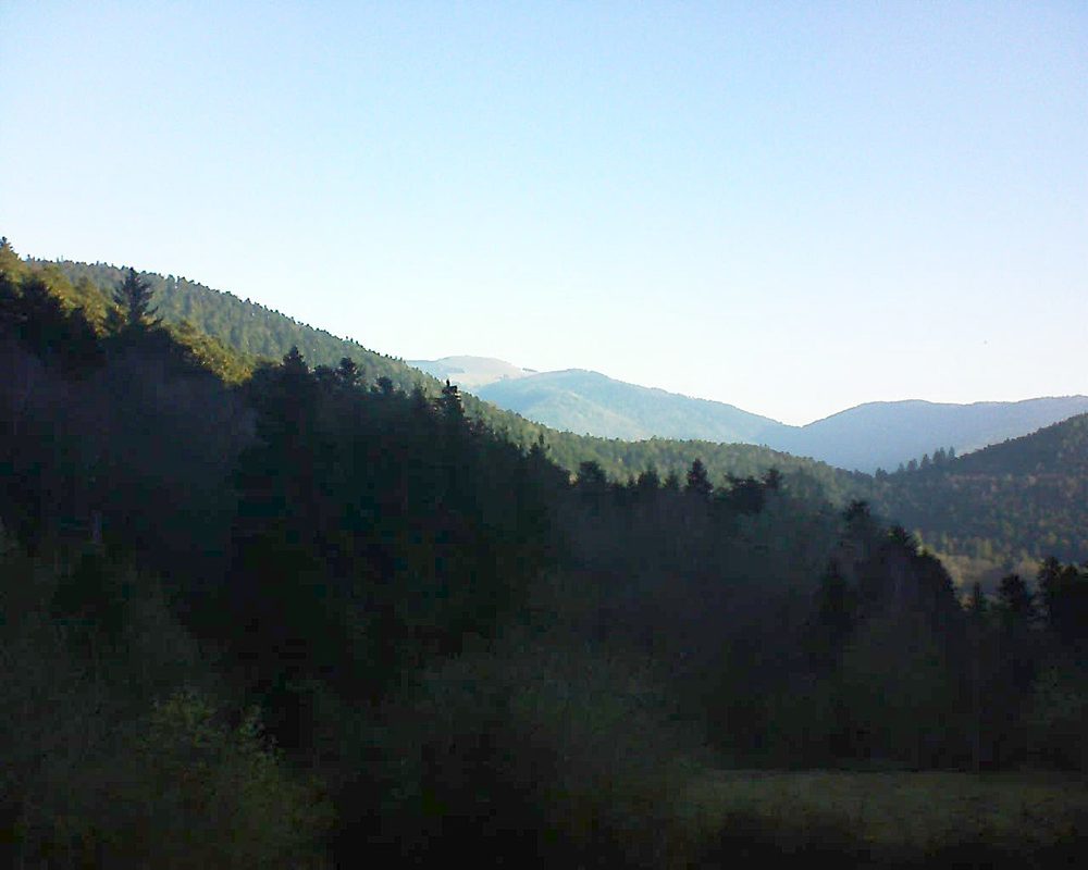 Le petit ballon vu depuis le Domaine Langmatt à Murbach le 23.03.2019 à 07:45 Le petit ballon (Alsace, Vosges) le 23.03.2019 à 07:45