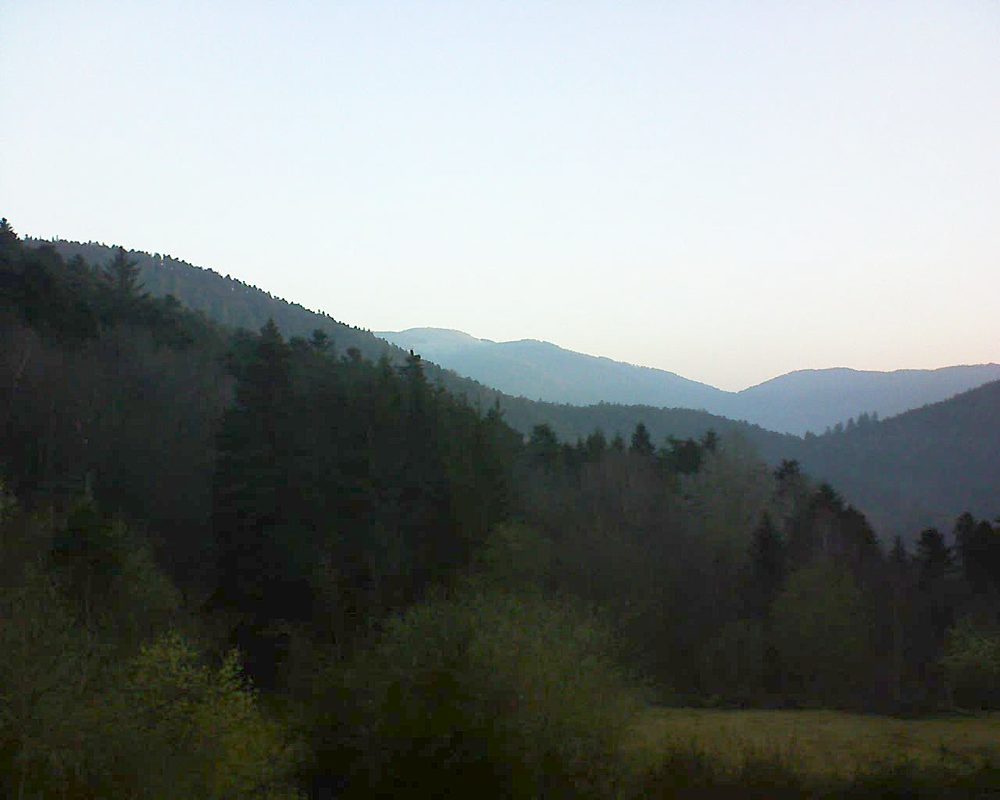 Le petit ballon vu depuis le Domaine Langmatt à Murbach le 24.03.2019 à 06:45 Le petit ballon (Alsace, Vosges) le 24.03.2019 à 06:45