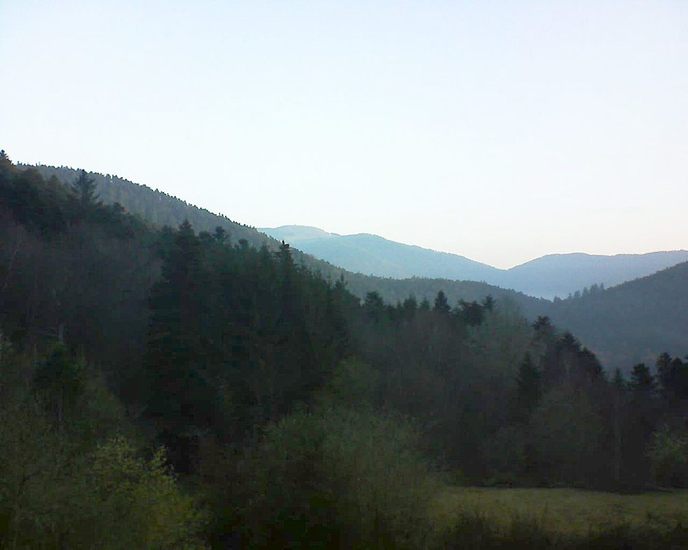Le petit ballon vu depuis le Domaine Langmatt à Murbach le 24.03.2019 à 07:00 Le petit ballon (Alsace, Vosges) le 24.03.2019 à 07:00