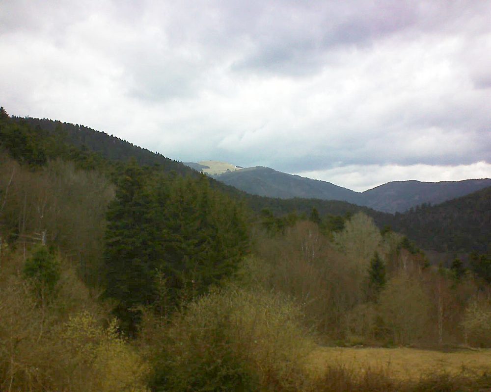 Le petit ballon vu depuis le Domaine Langmatt à Murbach le 25.03.2019 à 12:00 Le petit ballon (Alsace, Vosges) le 25.03.2019 à 12:00