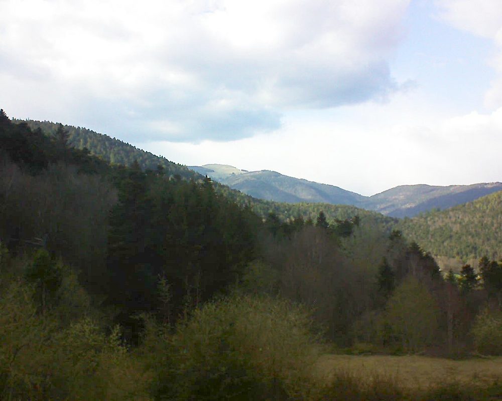 Le petit ballon vu depuis le Domaine Langmatt à Murbach le 25.03.2019 à 16:30 Le petit ballon (Alsace, Vosges) le 25.03.2019 à 16:30