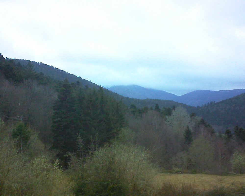 Le petit ballon vu depuis le Domaine Langmatt à Murbach le 26.03.2019 à 06:45 Le petit ballon (Alsace, Vosges) le 26.03.2019 à 06:45