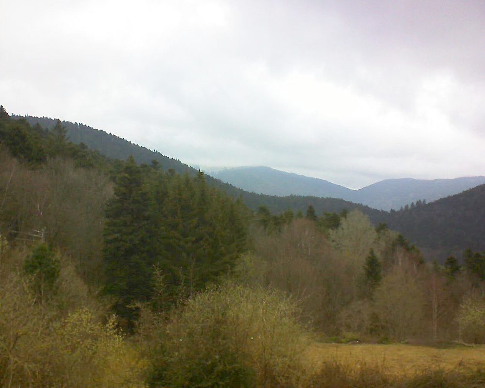 Le petit ballon vu depuis le Domaine Langmatt à Murbach le 26.03.2019 à 10:30 Le petit ballon (Alsace, Vosges) le 26.03.2019 à 10:30