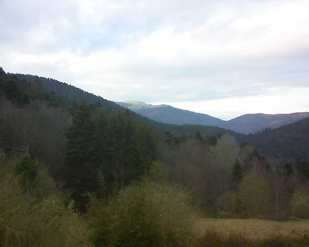 Le petit ballon vu depuis le Domaine Langmatt à Murbach le 26.03.2019 à 18:15 Le petit ballon (Alsace, Vosges) le 26.03.2019 à 18:15