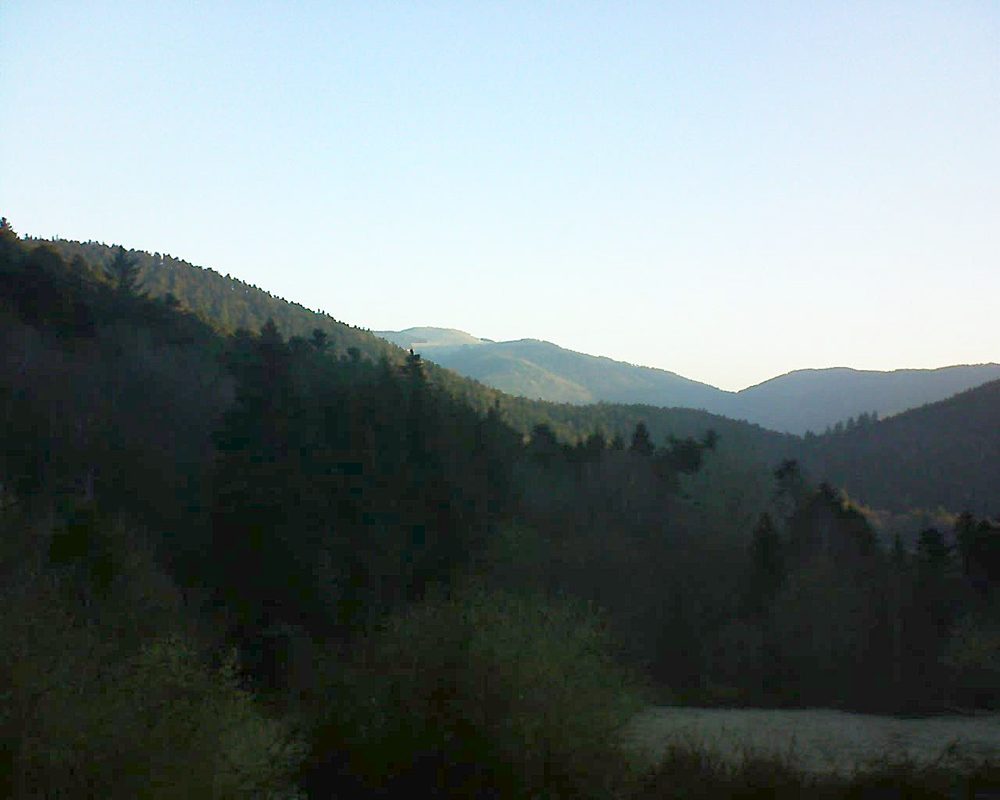 Le petit ballon vu depuis le Domaine Langmatt à Murbach le 28.03.2019 à 06:45 Le petit ballon (Alsace, Vosges) le 28.03.2019 à 06:45