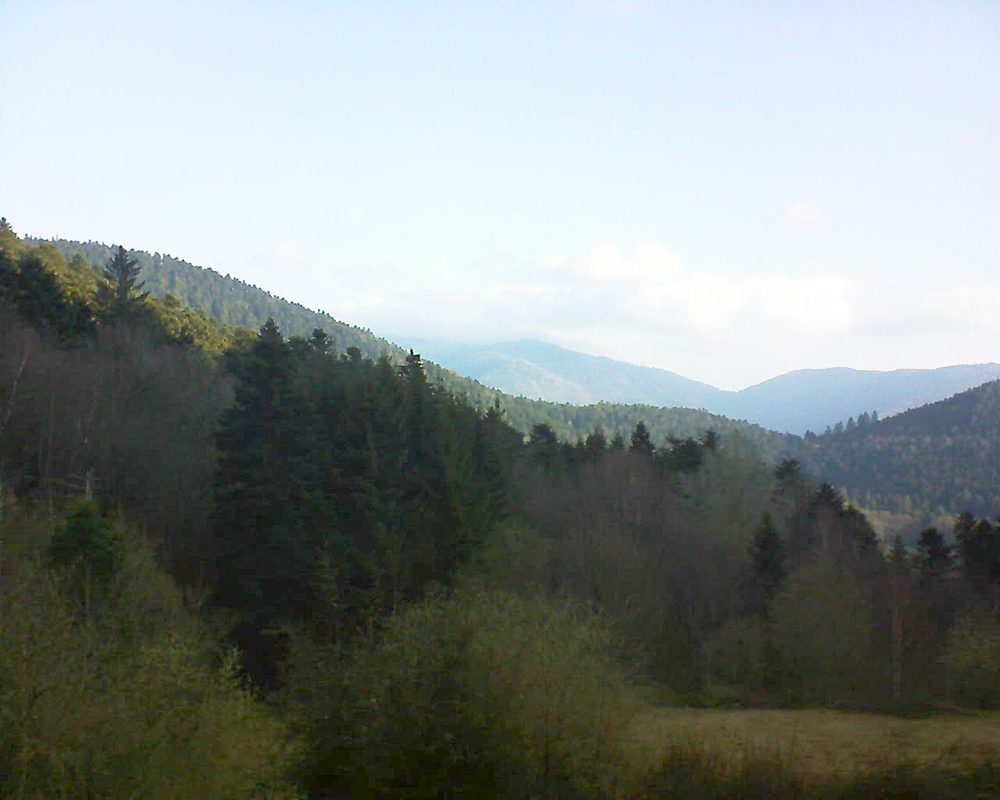Le petit ballon vu depuis le Domaine Langmatt à Murbach le 29.03.2019 à 07:45 Le petit ballon (Alsace, Vosges) le 29.03.2019 à 07:45