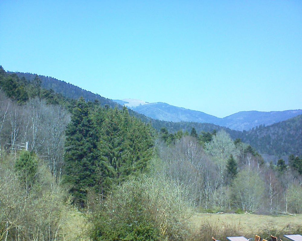 Le petit ballon vu depuis le Domaine Langmatt à Murbach le 29.03.2019 à 12:30 Le petit ballon (Alsace, Vosges) le 29.03.2019 à 12:30