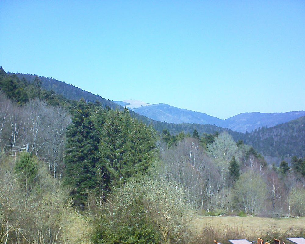 Le petit ballon vu depuis le Domaine Langmatt à Murbach le 29.03.2019 à 12:45 Le petit ballon (Alsace, Vosges) le 29.03.2019 à 12:45