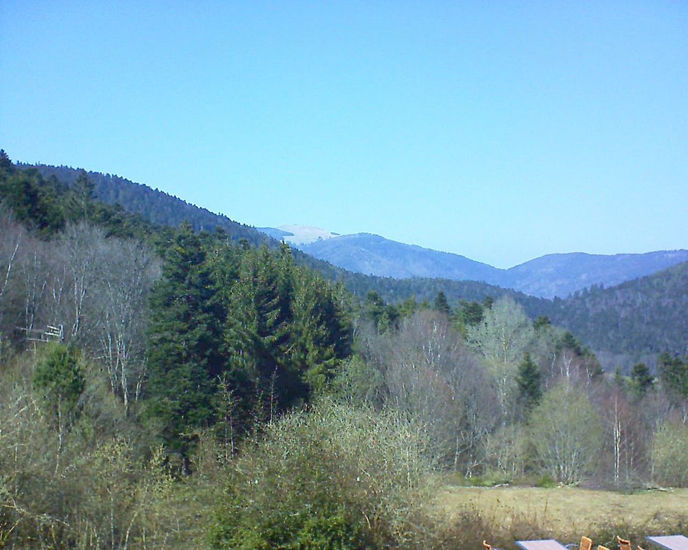 Le petit ballon vu depuis le Domaine Langmatt à Murbach le 29.03.2019 à 14:15 Le petit ballon (Alsace, Vosges) le 29.03.2019 à 14:15