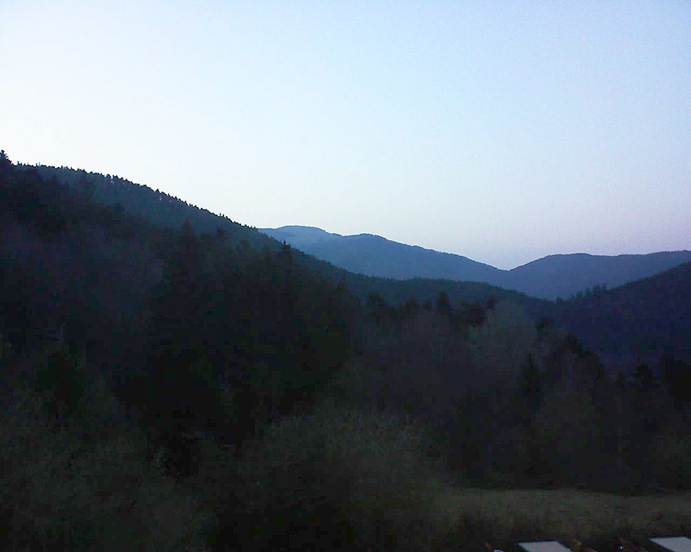 Le petit ballon vu depuis le Domaine Langmatt à Murbach le 29.03.2019 à 19:00 Le petit ballon (Alsace, Vosges) le 29.03.2019 à 19:00