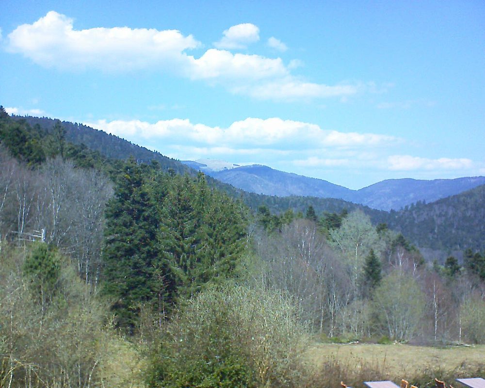 Le petit ballon vu depuis le Domaine Langmatt à Murbach le 30.03.2019 à 12:45 Le petit ballon (Alsace, Vosges) le 30.03.2019 à 12:45