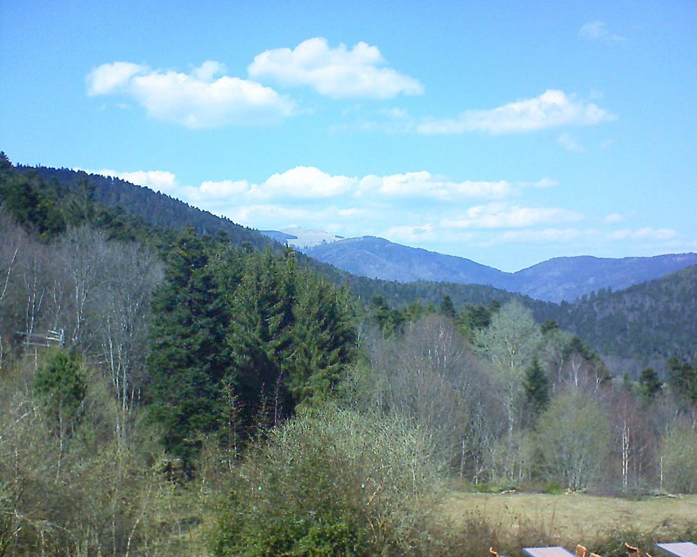 Le petit ballon vu depuis le Domaine Langmatt à Murbach le 30.03.2019 à 13:45 Le petit ballon (Alsace, Vosges) le 30.03.2019 à 13:45