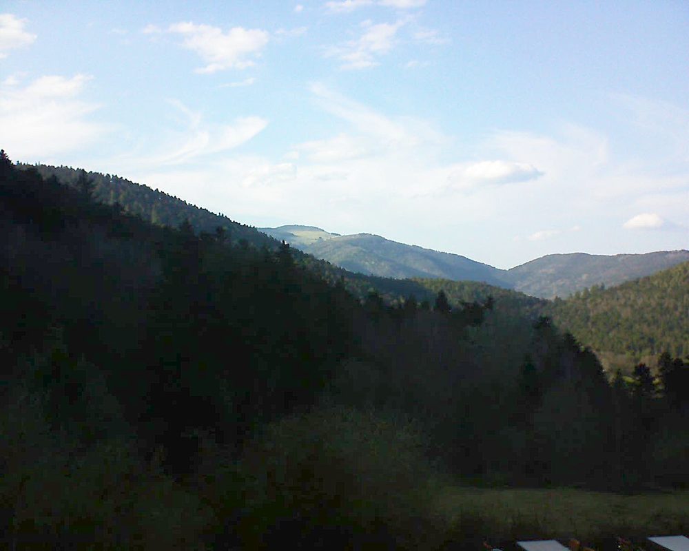 Le petit ballon vu depuis le Domaine Langmatt à Murbach le 30.03.2019 à 17:00 Le petit ballon (Alsace, Vosges) le 30.03.2019 à 17:00