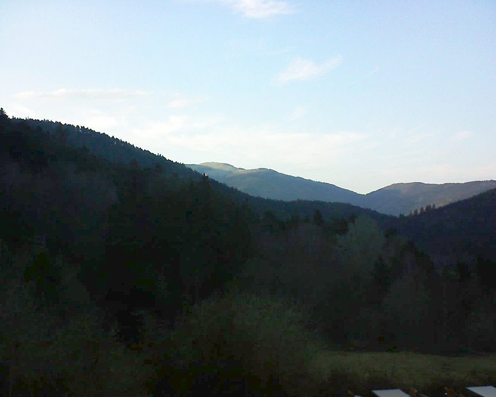 Le petit ballon vu depuis le Domaine Langmatt à Murbach le 30.03.2019 à 18:00 Le petit ballon (Alsace, Vosges) le 30.03.2019 à 18:00